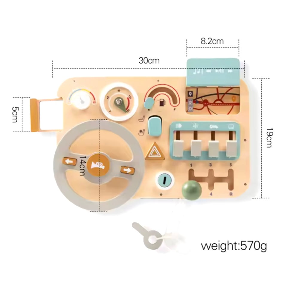 Wooden Montessori Toys - Toddlers Steering Wheel
