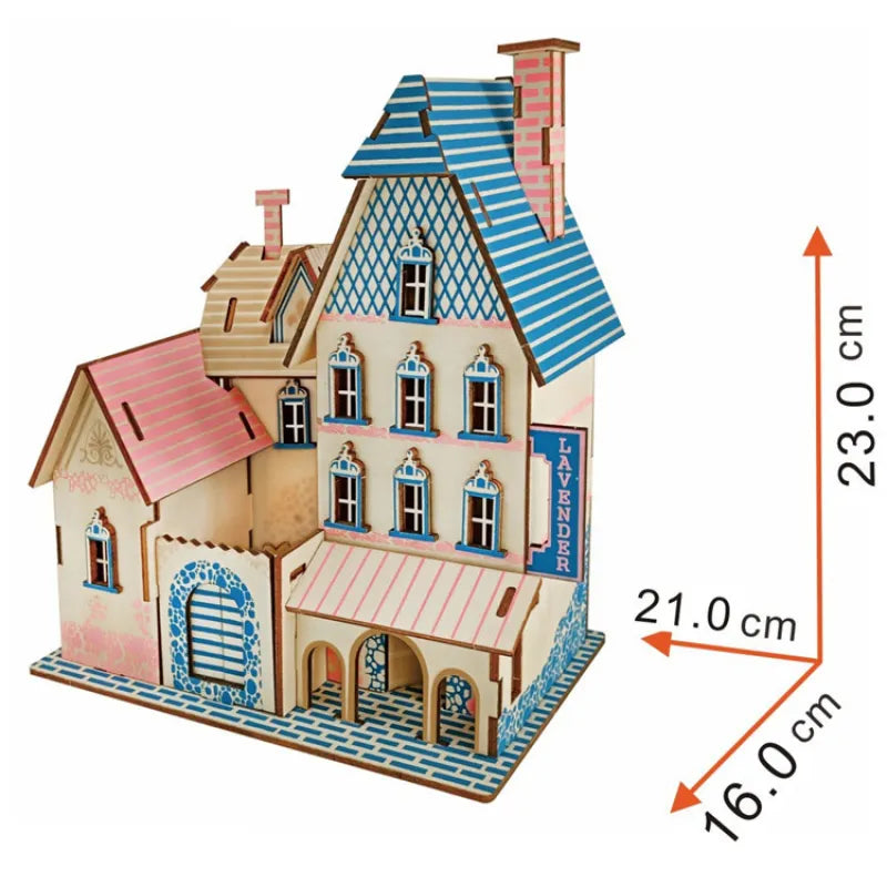 Wooden Montessori Toys – 3D Puzzle Blue Coast Resort