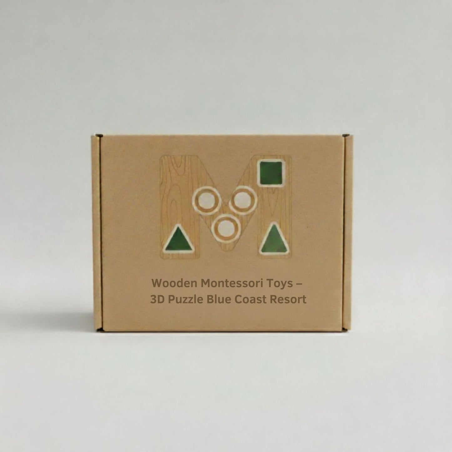 Wooden Montessori Toys – 3D Puzzle Blue Coast Resort