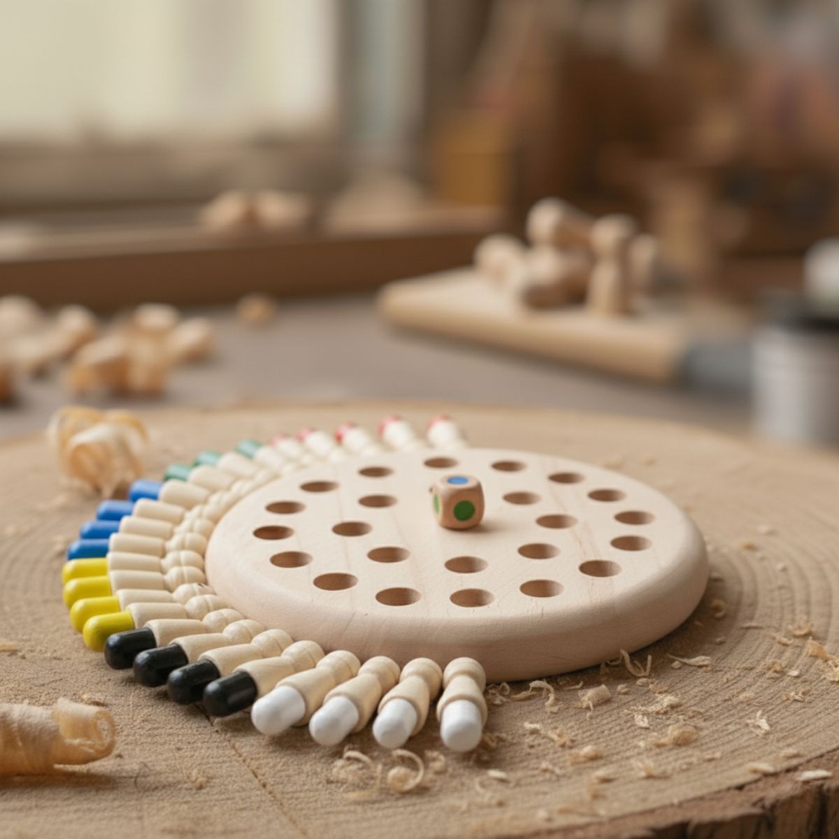 Wooden Chess Set Toddlers - Montessori Memory Game