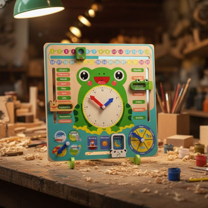 Wooden Weather & Time Calendar - Montessori Toy
