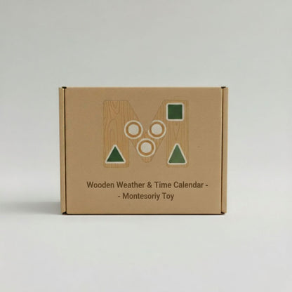 Wooden Weather & Time Calendar - Montessori Toy