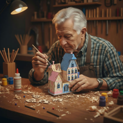 Wooden Montessori Toys – 3D Puzzle Blue Coast Resort