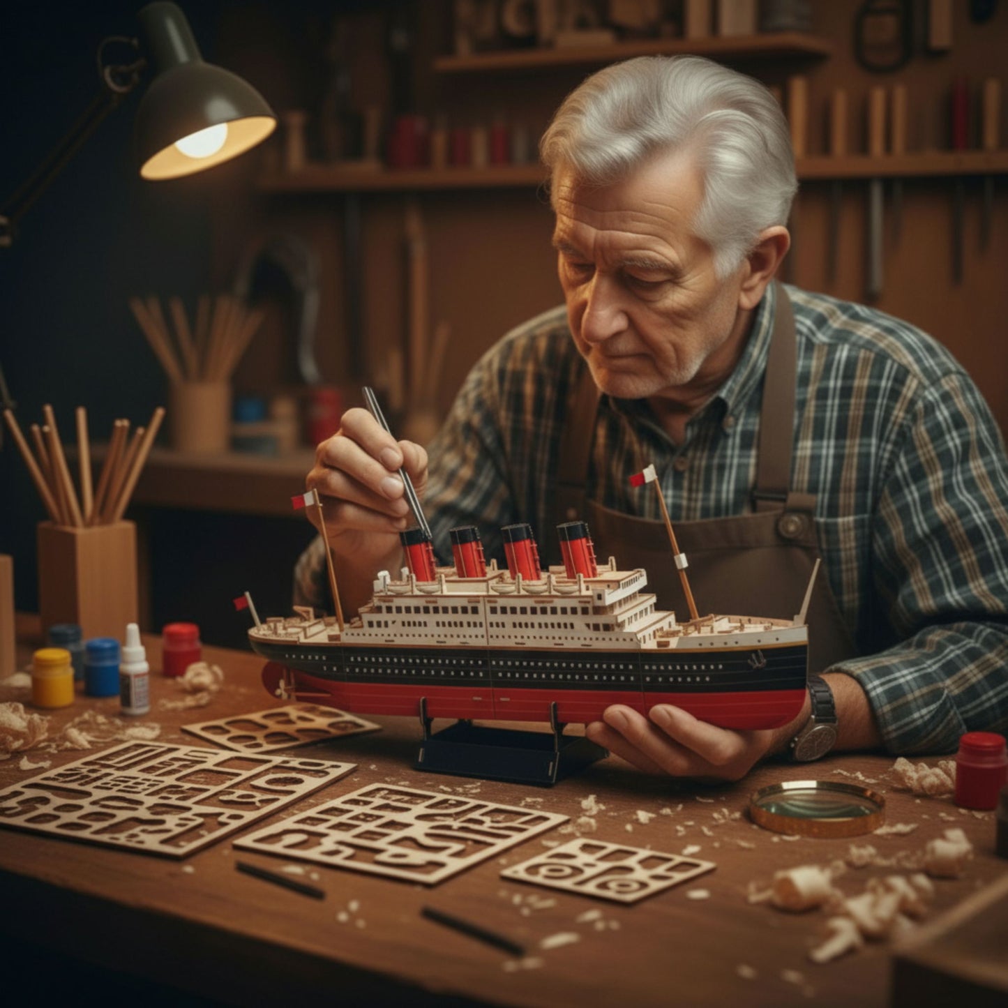 Wooden Montessori Toys – 3D Puzzle Titanic