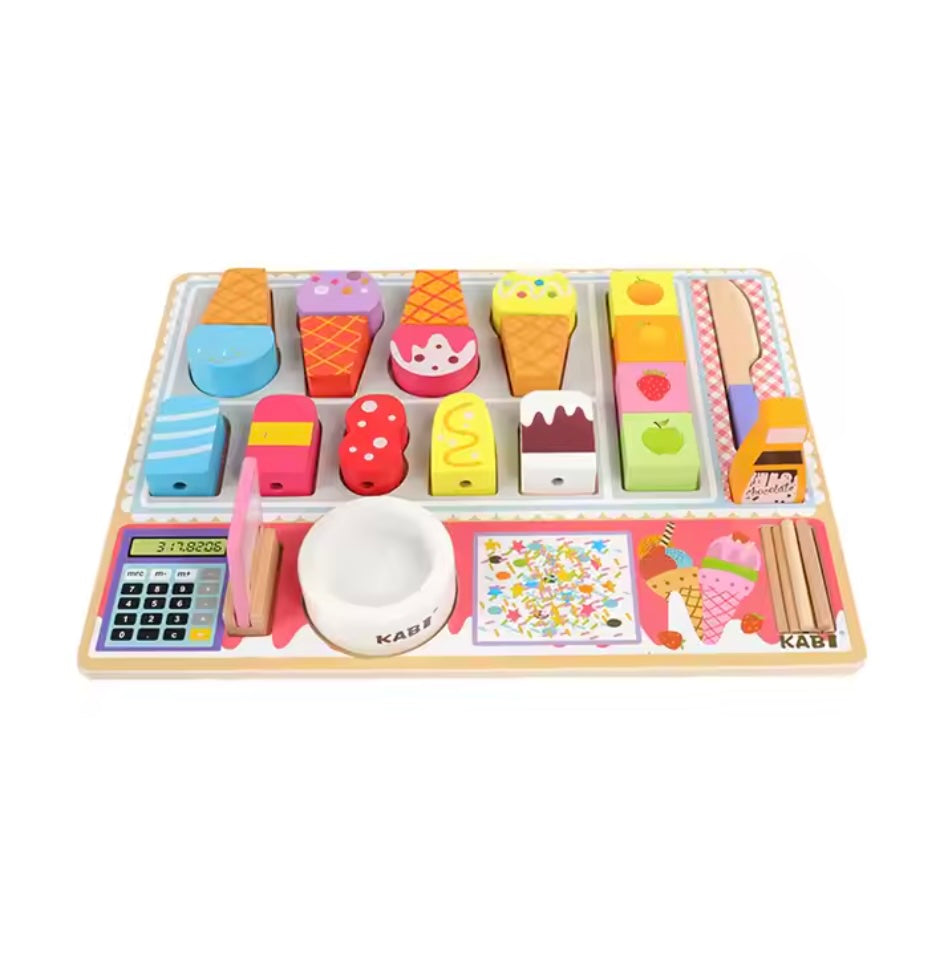 Wooden Montessori Toys - Ice Cream Shop