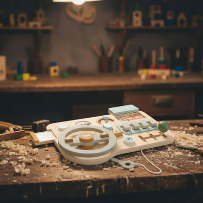 Wooden Montessori Toys - Toddlers Steering Wheel