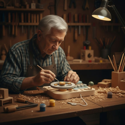 Wooden Montessori Toys - Toddlers Steering Wheel