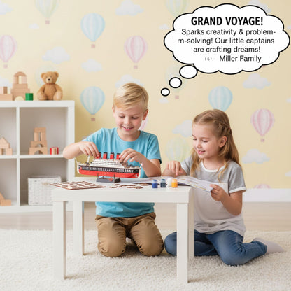 Wooden Montessori Toys – 3D Puzzle Titanic