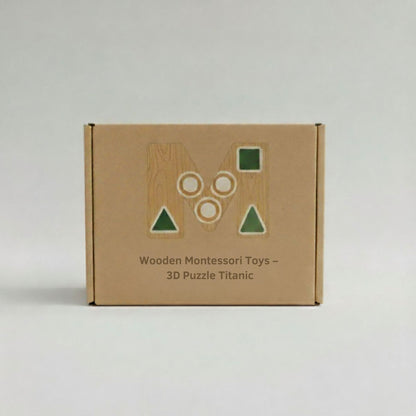 Wooden Montessori Toys – 3D Puzzle Titanic