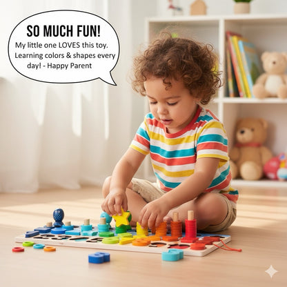 Woods | Develop skills - Montessori wooden play board