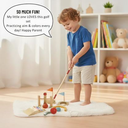 Mini Golfers – Outdoor Fun Begins – Wooden Golf Toy Set