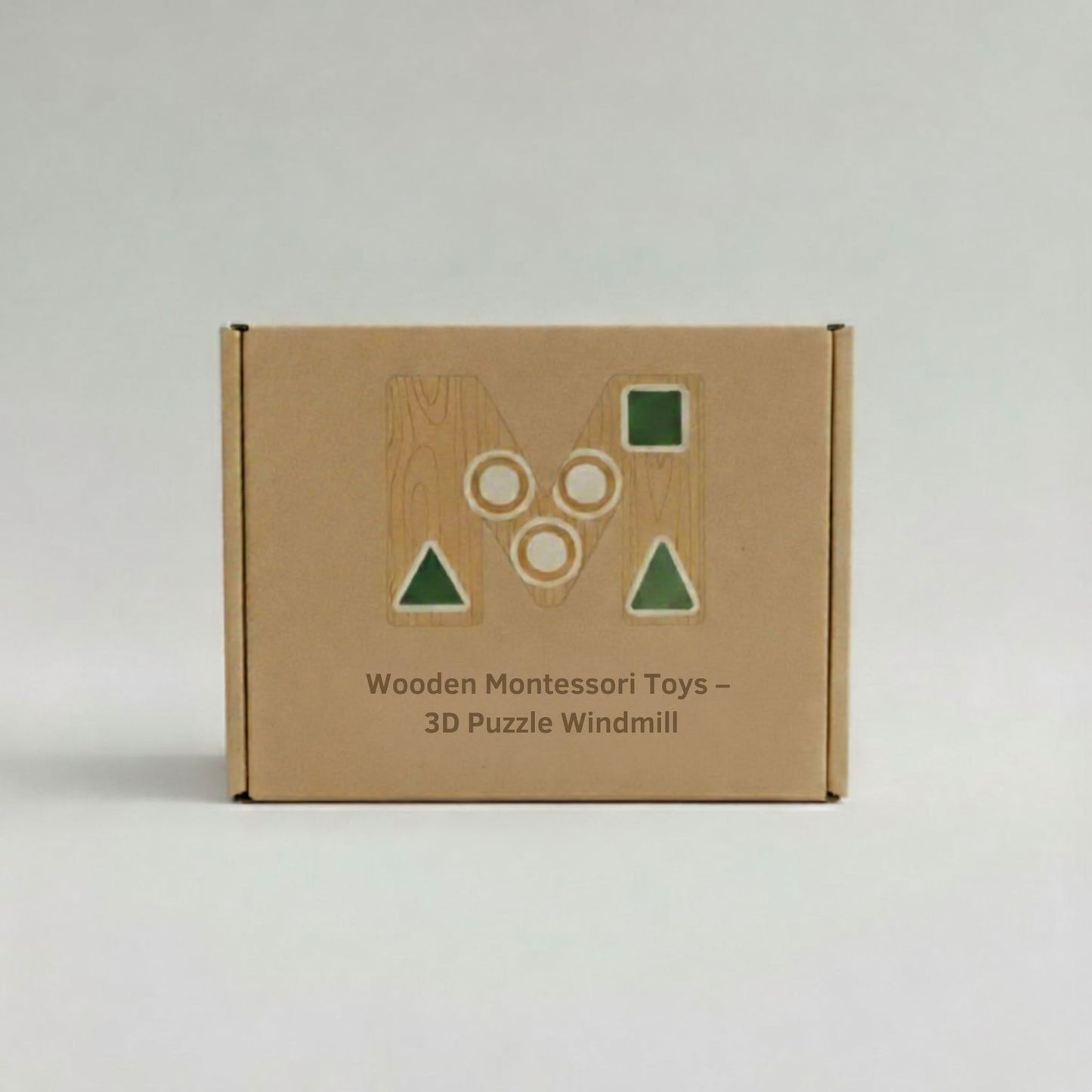 Wooden Montessori Toys – 3D Puzzle Windmill Adventure
