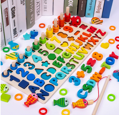 Woods | Develop skills - Montessori wooden play board